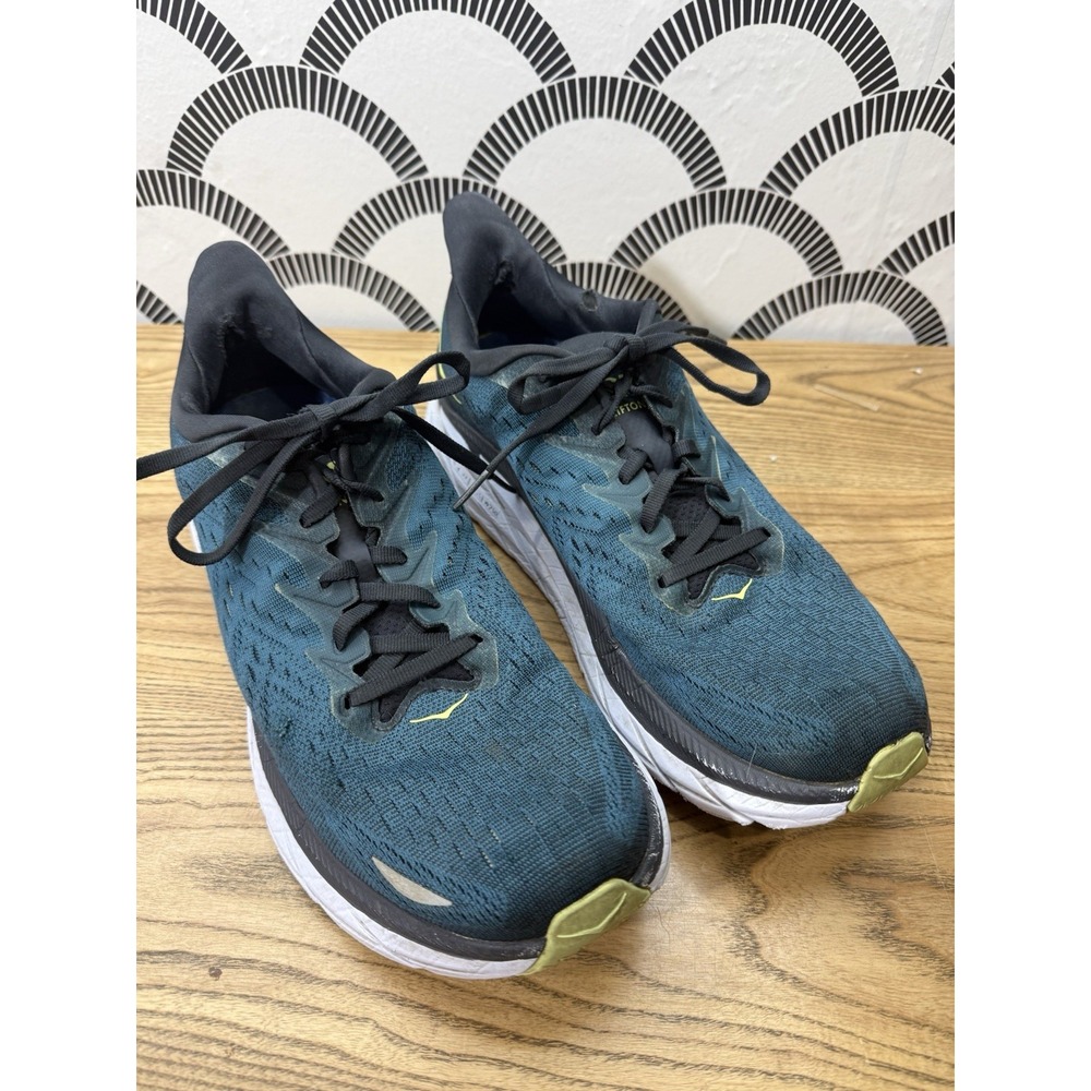 HOKA ONE ONE Blue Clifton 8‎ Road Running Shoes Sneakers - Size 11D